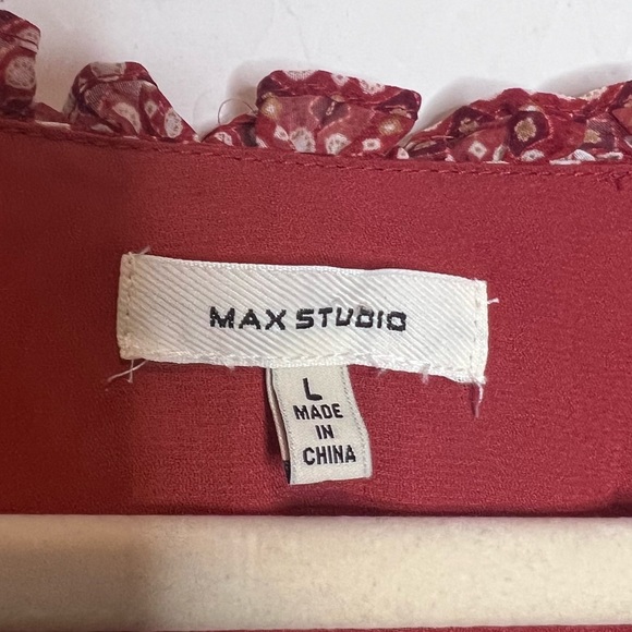 MAX STUDIO Ruffle Maxi Dress. Size Large - Picture 11 of 12